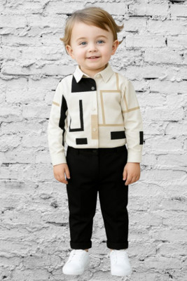 RIYANSHI Baby Boys Casual Shirt Pant(Multicolor)