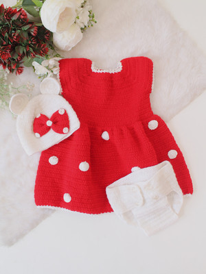 Woonie Baby Girls Casual Dress Cap(Red)