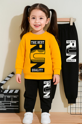 Thunder Hawk Boys & Girls Casual T-shirt Pyjama(Yellow)