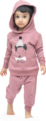 Ariel Boys & Girls Casual Sweatshirt Sweatpant(Onion)