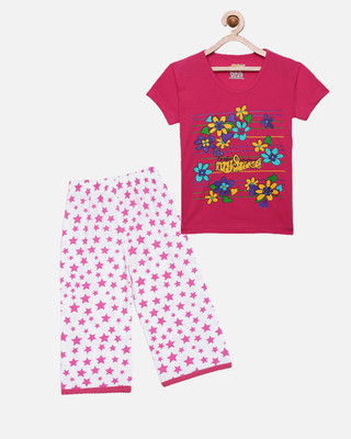 NOW OR NEVER Girls Casual Pyjama Sleepsuit(RPK_STR)