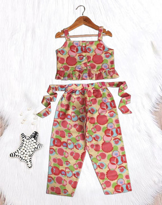 AKD FASHION Girls Party(Festive) Pant Top(Multi)
