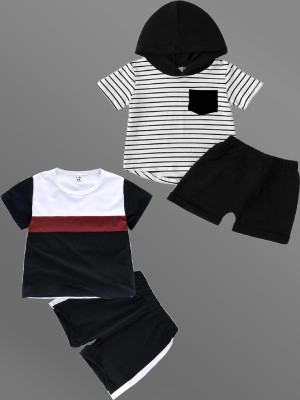 Lofn Baby Boys & Baby Girls Casual T-shirt Shorts(Multicolor)