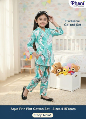 Pahani Fell Fabulous Baby Girls Party(Festive) Top Pant(Sky Blue)