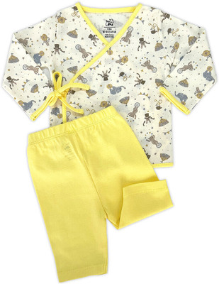 Tinylane Baby Boys & Baby Girls Casual Vest Pant(Yellow Circus)