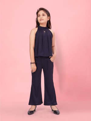 Aarika Girls Party(Festive) Top Pant(Dark Blue)