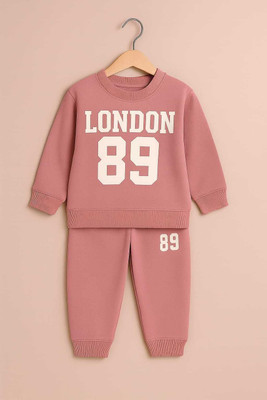 SUKARMI Baby Boys & Baby Girls Casual Track Suit Sweatshirt(PEACH)