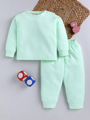YK X Tinyo Baby Girls Casual Sweatshirt Pant(Green)