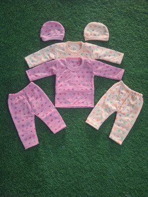 ajesh creations Baby Boys & Baby Girls Casual Sweatshirt Pyjama(Peach, Pink, Blue, Leamon, Orange, Sky Blue)