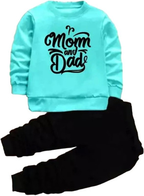 FORWARD FASHION Baby Boys & Baby Girls Party(Festive) T-shirt Trouser(Green)