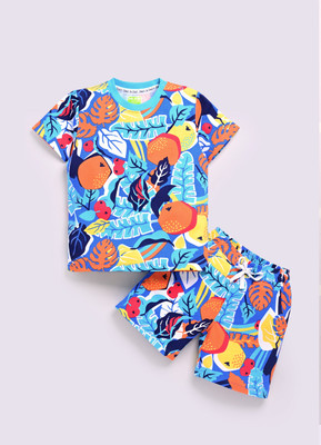 Dear to dad Baby Boys Casual T-shirt Shorts(Multi-Topical)