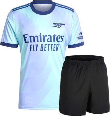 BUGOAT Boys & Girls Casual T-shirt Shorts(Blue)