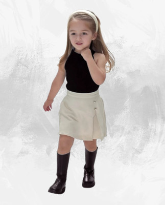 RIYANSHI Girls Party(Festive) Top Shorts(BLACK)