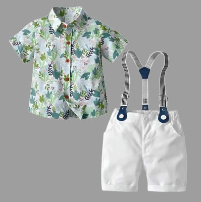 KRIYU CREATION Boys Party(Festive) Shirt Shorts(MULTI-COLOR)