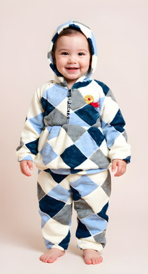 VNOTTY FASHION Baby Girls Casual Sweater Pyjama(Blue)