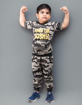 TINY TOON Boys Jungle Book Casual T-shirt Pyjama(Grey)