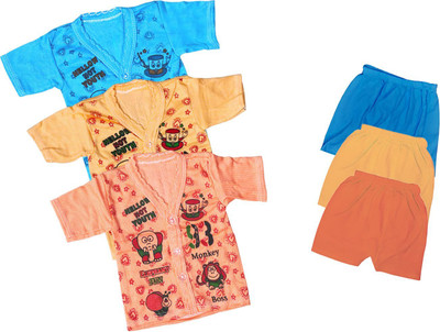 ReshmaaEnter Baby Boys & Baby Girls Casual T-shirt Shorts(E-1-3-5)