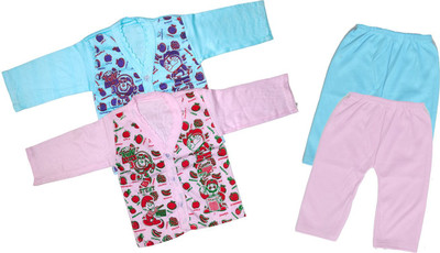 ReshmaaEnter Baby Boys & Baby Girls Casual T-shirt Pyjama(B-1-4)
