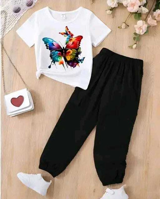 NAMIA Girls Casual Top Pant(black)