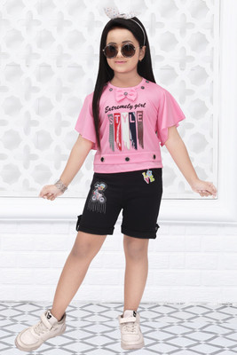 Funnyboo Girls Party(Festive) Top Shorts(PINK, BLACK)