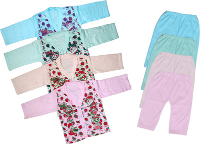 ReshmaaEnter Baby Boys & Baby Girls Casual T-shirt Pyjama(B-1-2-3-4)