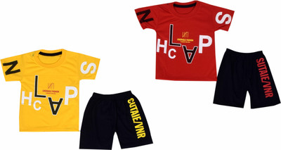 FB GROUP OF COMPANY Baby Boys Casual T-shirt Capri(MULTICOLOR)