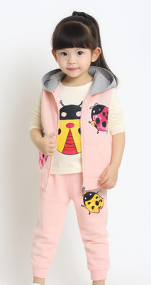 CocksComb Baby Boys & Baby Girls Party(Festive) T-shirt Pant(Peach, White)