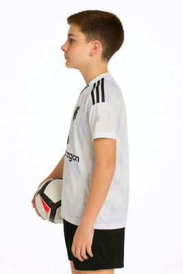 BUGOAT Boys & Girls Casual T-shirt Shorts(White)