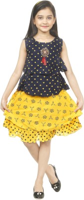 Felory Girls Party(Festive) Top Skirt(Yellow)