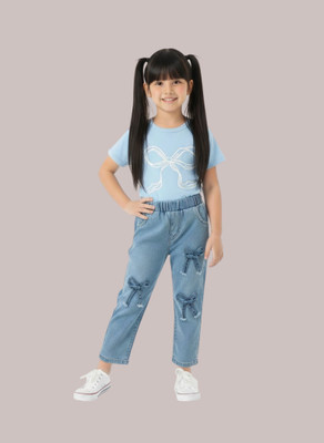 RRJ Fashion Girls Party(Festive) Top Jeans(BLUE)