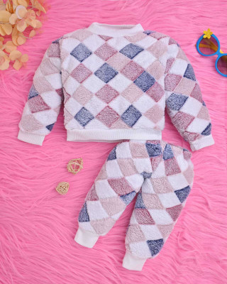 GESICA FASHION Baby Boys & Baby Girls Casual Sweatshirt Pyjama(Pink)