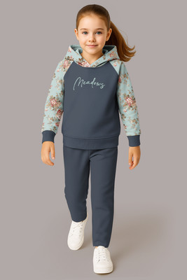 Hellcat Girls Casual Sweatshirt Track Pants(Dark Grey/Dark Grey)
