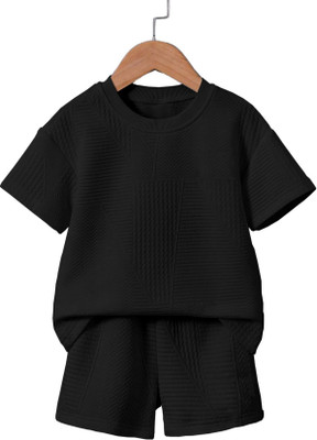 EMBLICA Baby Boys Casual T-shirt Shorts(BLACK)