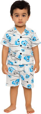 SYSBELLA FASHION Boys Party(Festive) Shirt Shorts(Multicolor)