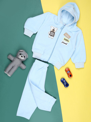 V-MART Baby Boys Casual T-shirt Pyjama(Sky Blue)