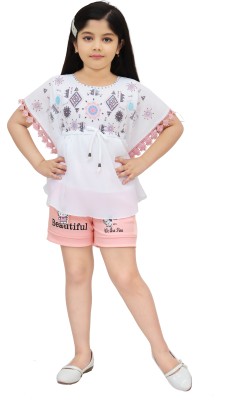 ROUNAK CREATION Girls Casual Tunic Shorts(PINK)