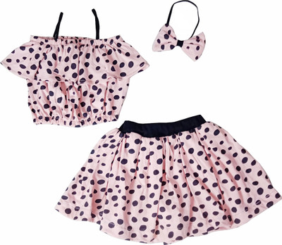 harshvardhanmart Baby Girls Casual Dress Dress(Peach)