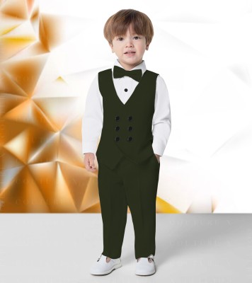 couture x Baby Boys Party(Festive) Waistcoat Pant(GREEN)