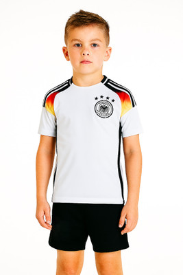 BUGOAT Boys & Girls Casual T-shirt Shorts(White)