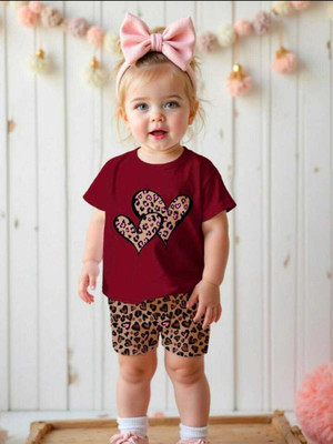 Aysiscube Baby Girls Casual Dress Bodysuit(Red)
