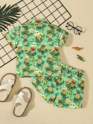 morecollection Boys Casual Shirt Shorts(Multicolor 19)