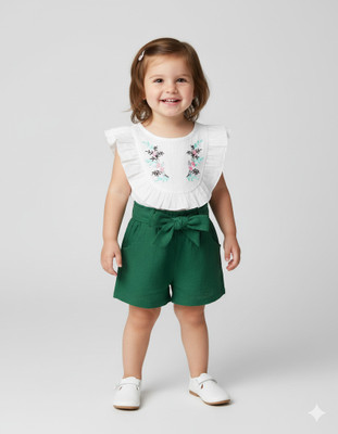 VELION Baby Boys & Baby Girls Casual Shorts Top(GREEN)
