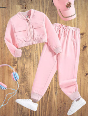 Ameeha Baby Boys & Baby Girls Casual Sweatshirt Track Pants(plain Pink)