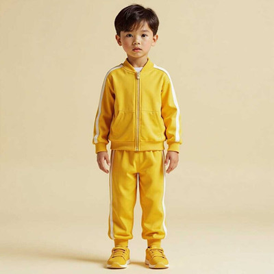 kidscuddles Baby Boys & Baby Girls Casual Sweatshirt Track Pants(Yellow)