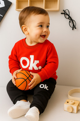 Thunder Cat Boys & Girls Casual T-shirt Pyjama(Red)