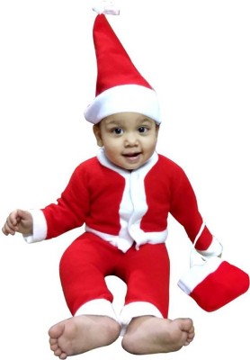 Kavya Creation Boys & Girls Party(Festive) Bodysuit Bodysuit(Red, White)