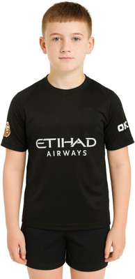 Ryze Boys & Girls Casual T-shirt Shorts(Black)