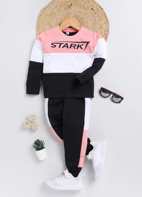 carrydreams Boys Casual T-shirt Trouser(ROSE)