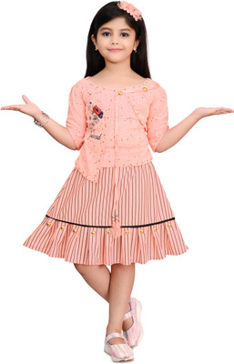 New Fashion Girls Party(Festive) Top Skirt(Beige)