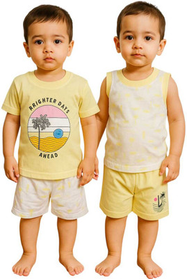 Little Teddy Baby Boys & Baby Girls Casual Dress Bodysuit(YELLOW)